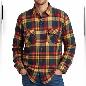 Banana Republic Vintage Men’s Size L Plaid Flannel Shirt Plaid 90s Grunge Work